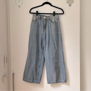 Whimsy and Row Wide leg Jeans- Sample Sale size S